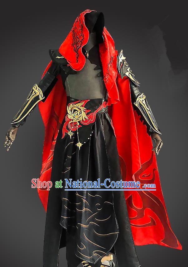 Cosplay Swordsman Black Clothes Jian Xia Qing Yuan NPC Xiao Tian Clothing Ancient Hero Costumes