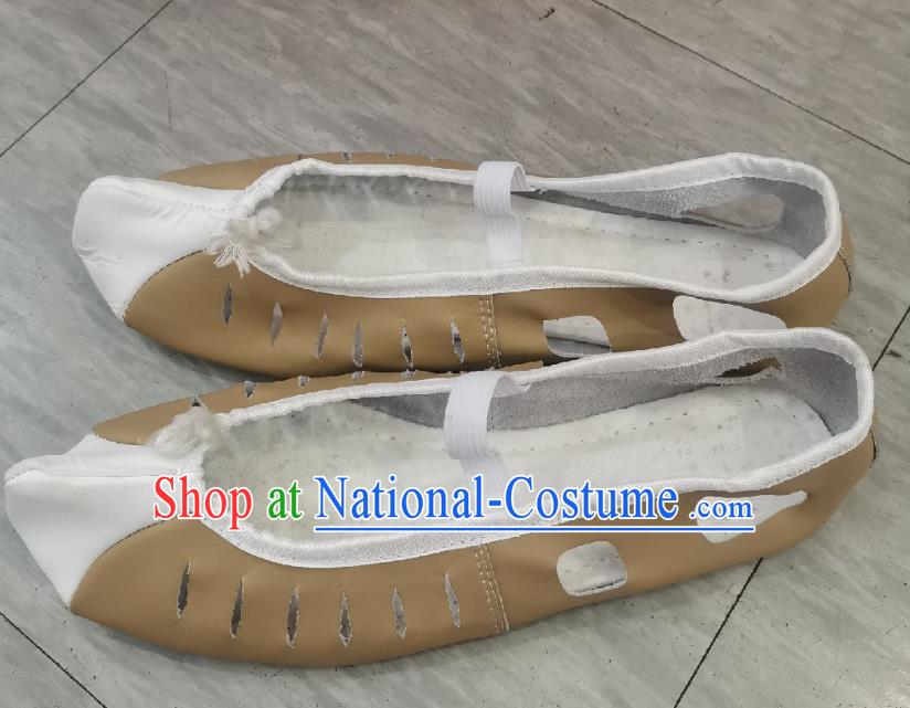 Korean Folk Customs Dance Shoes Stage Performances Cowhide Hollowed Out Men s Shoes