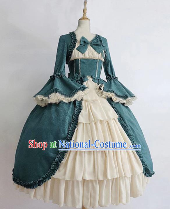 European Medieval Retro Gothic Court Short Dress For Women Suitable For Theatrical Performances Murder Mystery Detective Themed Events