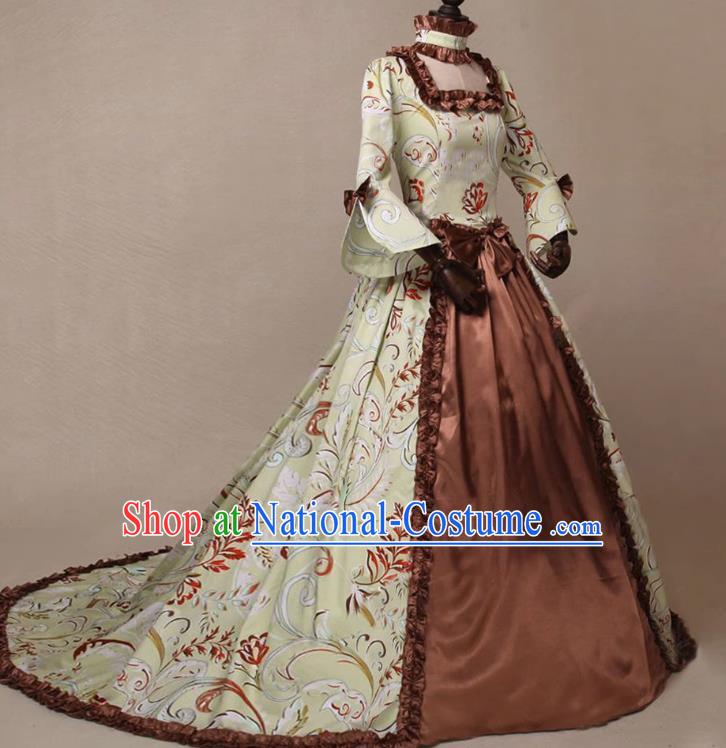 European Medieval Retro Noblewoman Formal Dress A Gown For Women Suitable For Stage Plays