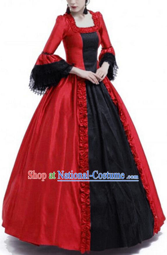 Cosplay European Medieval Noble Court Long Dress For Stage Plays Featuring European And American Retro Style Formal Evening Dresses For Women