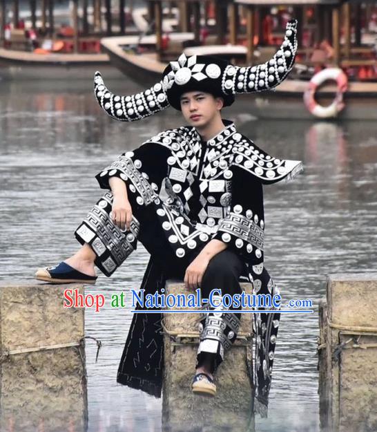 Miao Costumes Ethnic Minority Costumes Tourist Attractions Photo Boutique Male Miao King Suit