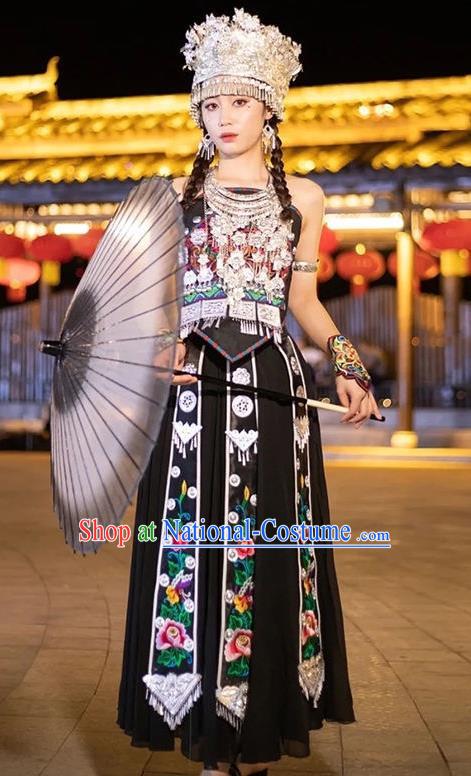 Miao Women Ethnic Style Traditional Ethnic Minority Costumes Chinese Clothing