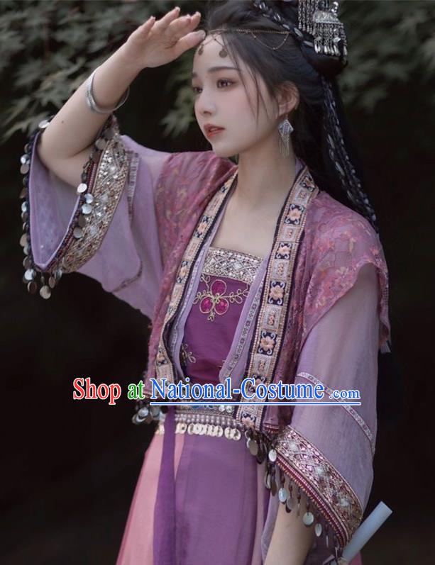 Zixuan Hanfu Women Song Dynasty Short Pair Of Cardigans With Slings And Half Sleeved Vests Twelve Torn Skirts