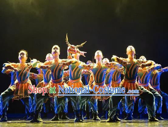 Dance Nuo Opera Nuo Sound Children Performance Costumes Primary And Secondary School Students Art Festival National Totem Costumes