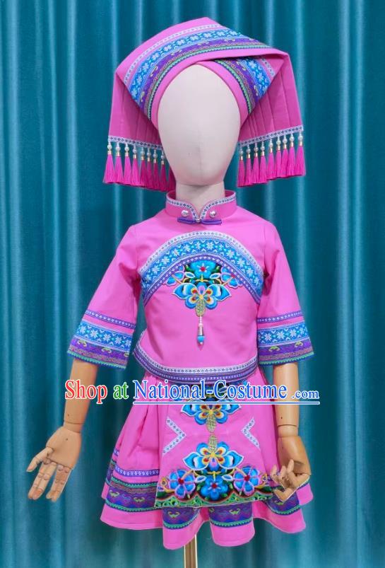 March Three Zhuang National Costume Girls Skirt Suit