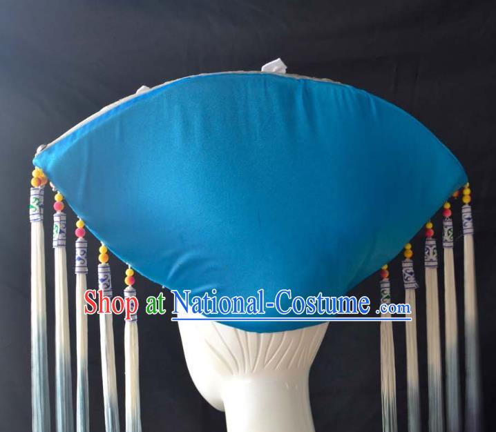 Guangxi Women Adult Minority Performance Hat Zhuang Nationality Folk Song Advanced Embroidery Handmade Headwear