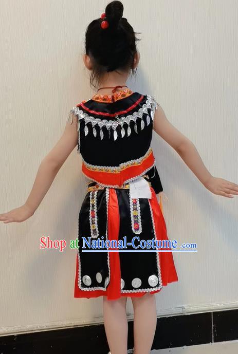 Ethnic Minority Lingling Girls Dance Costumes Miao, Yi, Dong, Zhuang, Yao Performance Costumes