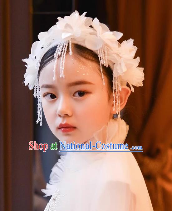 Flower Children Handmade Lace Dress Flower Girl Wedding Dress Hair Accessories Headwear