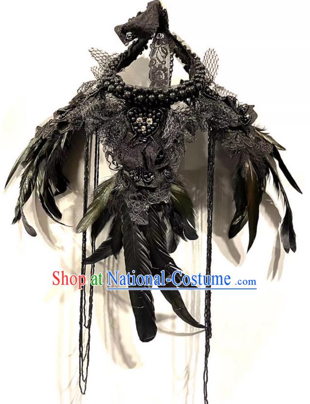 Stage Catwalk Independent Loading And Unloading Feather Shoulder Accessories