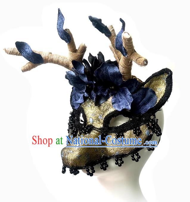 Cosplay Animal Antler Mask Makeup Halloween Headdress Hat