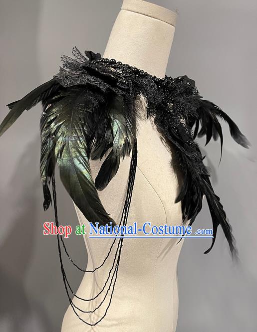 Stage Catwalk Independent Loading And Unloading Feather Shoulder Accessories