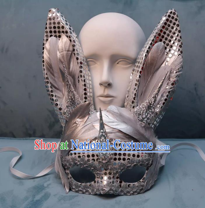 Carnival Mask Masquerade Half Face Sexy Bunny Girl Mask Rabbit Mask