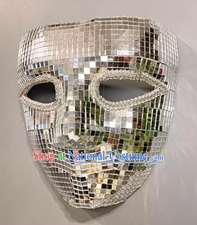 Venice Exaggerated Full Face Shiny Handmade Punk Mask Masked Singing Performance Modeling Stage Wan Christmas