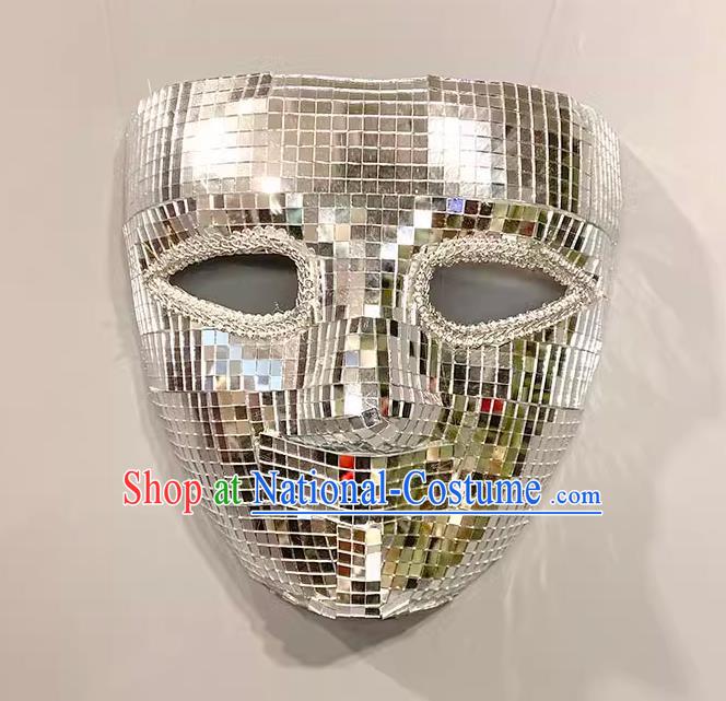 Venice Exaggerated Full Face Shiny Handmade Punk Mask Masked Singing Performance Modeling Stage Wan Christmas