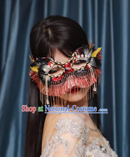 Venice Sen Women s Sequins Shine Feathers Funny Halloween Masquerade Party Female Cosplay Mask