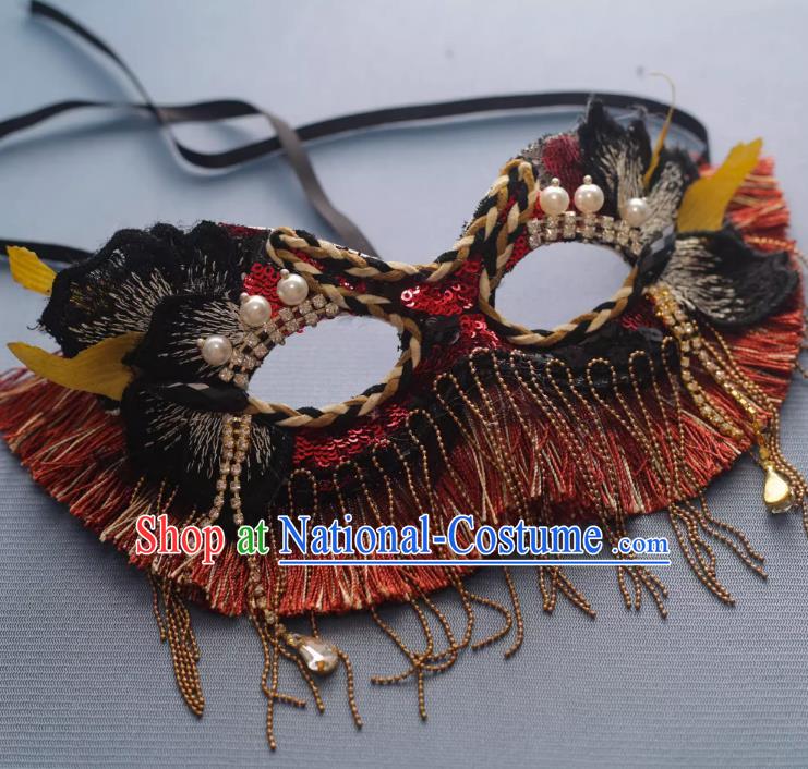 Venice Sen Women s Sequins Shine Feathers Funny Halloween Masquerade Party Female Cosplay Mask