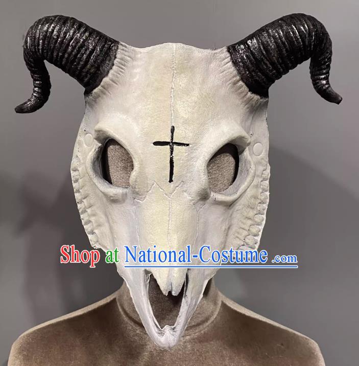 Horn Cosplay Headgear Show Halloween Carnival Dark Demon Horn Mask Party