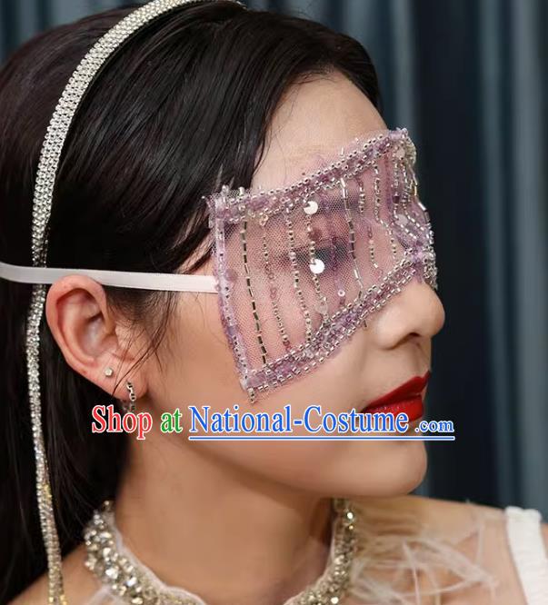 Retro Bride Wedding Face Covering Veil Diamond Eye Patch Photography Accessories Eye Covering Mesh