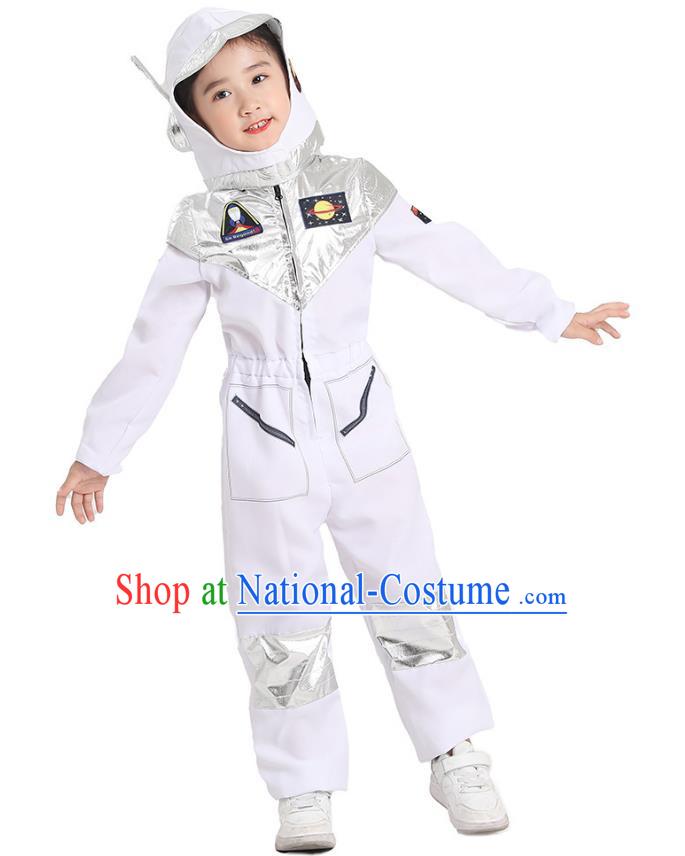 Primary School Students Play Astronaut Costumes Space Science And Technology Program White Alien Props Costumes