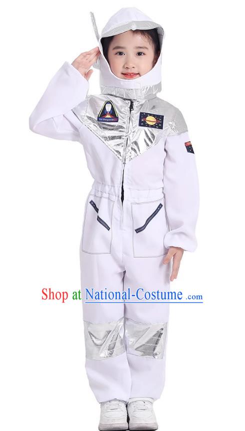 Primary School Students Play Astronaut Costumes Space Science And Technology Program White Alien Props Costumes