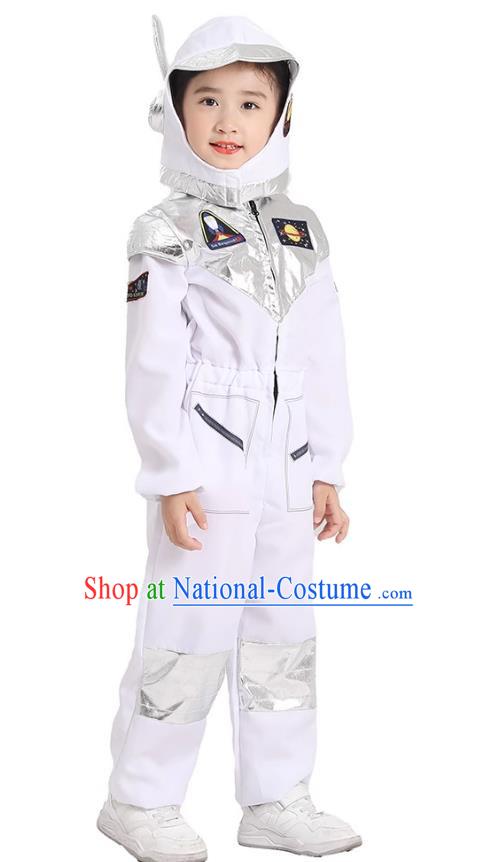 Primary School Students Play Astronaut Costumes Space Science And Technology Program White Alien Props Costumes