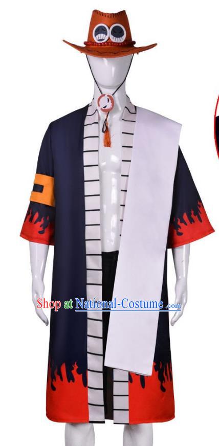 Cosplay Clothes Set Short Kimono Hat Halloween Costumes