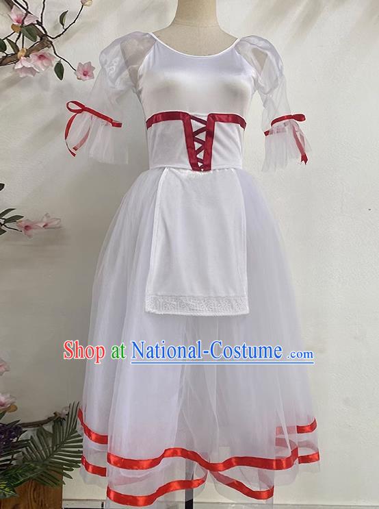 Ballet Performance Costumes Fluffy Giselle Peasant Pas De Deux Tutu Performance Costumes Fluffy