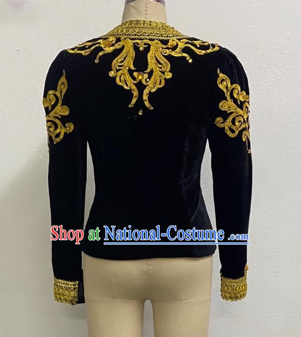 Men Cardigan Court Ballet Clothing Single Top Art Examination Performance Clothing