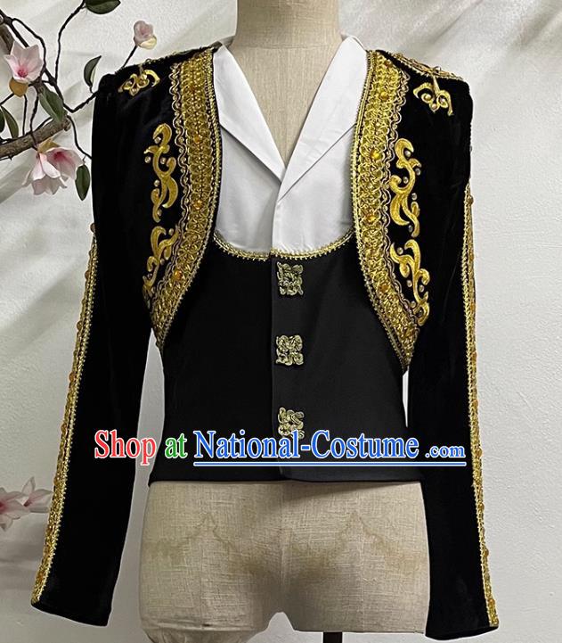 Boys Court Ballet Costume Two Piece Exquisite Stage Performance Costume