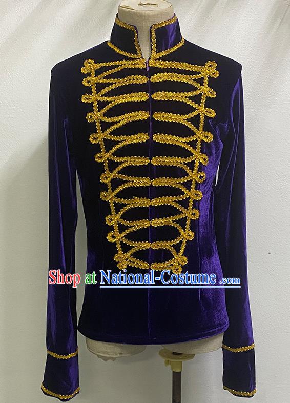 Large Scale Stage Costumes Ballet Men Tops Dance Costumes Prince Repertoire Performance Costumes Adult Practice Clothes