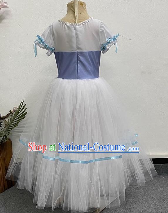 Children Princess Dress Elegant Gauze Dress Performance Dance Costume