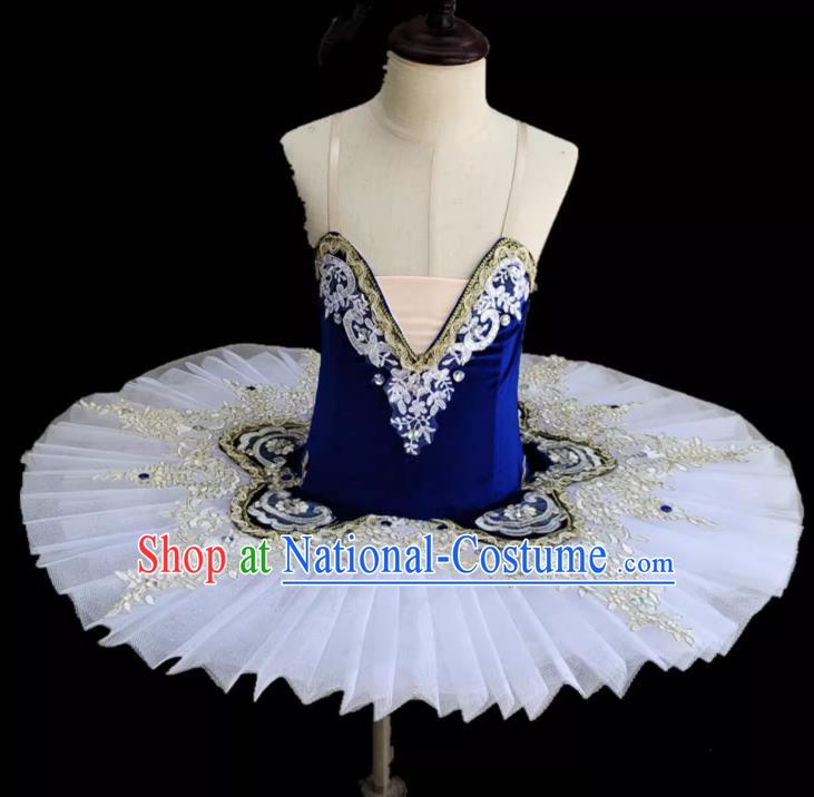 Ballet Skirt Professional Children Performance Costume Little Swan Dance Gauze Skirt Suspenders TUTU Skirt Performance Clothing Female