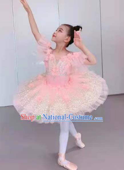 Ballet Skirt Children Little Swan Costumes Girls Fluffy Gauze Skirt Tutu Skirt Dance Performance Costumes