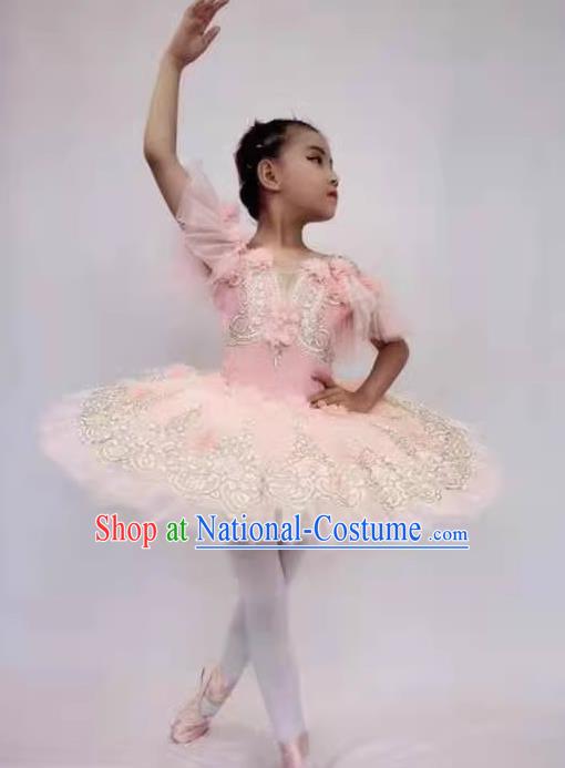 Ballet Skirt Children Little Swan Costumes Girls Fluffy Gauze Skirt Tutu Skirt Dance Performance Costumes