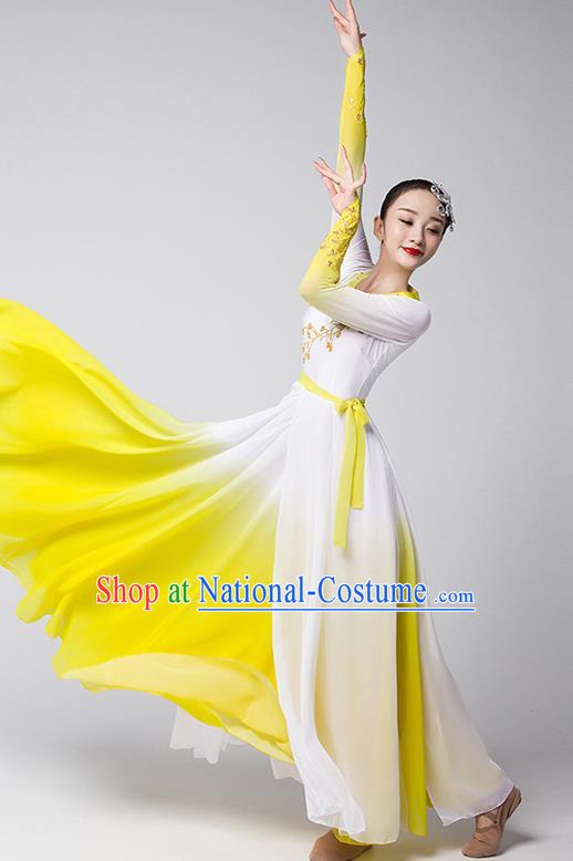 Group Dance Modern Dance Costume Elegant Large Skirt Performance Costume