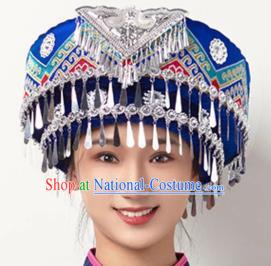 Ethnic Minority Hat Miao Tujia Zhuang Headdress Female Performance Stage Jewelry Yi Naxi