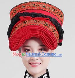 Ethnic Minority Hat Miao Tujia Zhuang Headdress Female Performance Stage Jewelry Yi Naxi