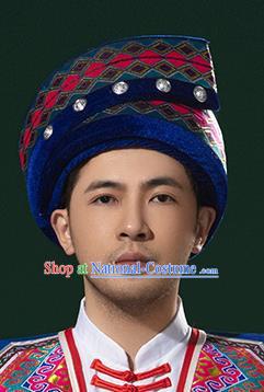 Ethnic Minority Hat Miao Tujia Zhuang Headdress Female Performance Stage Jewelry Yi Naxi