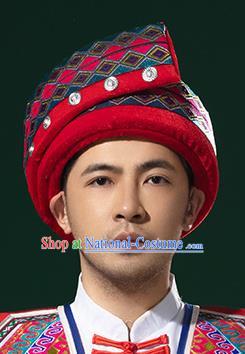 Ethnic Minority Hat Miao Tujia Zhuang Headdress Female Performance Stage Jewelry Yi Naxi