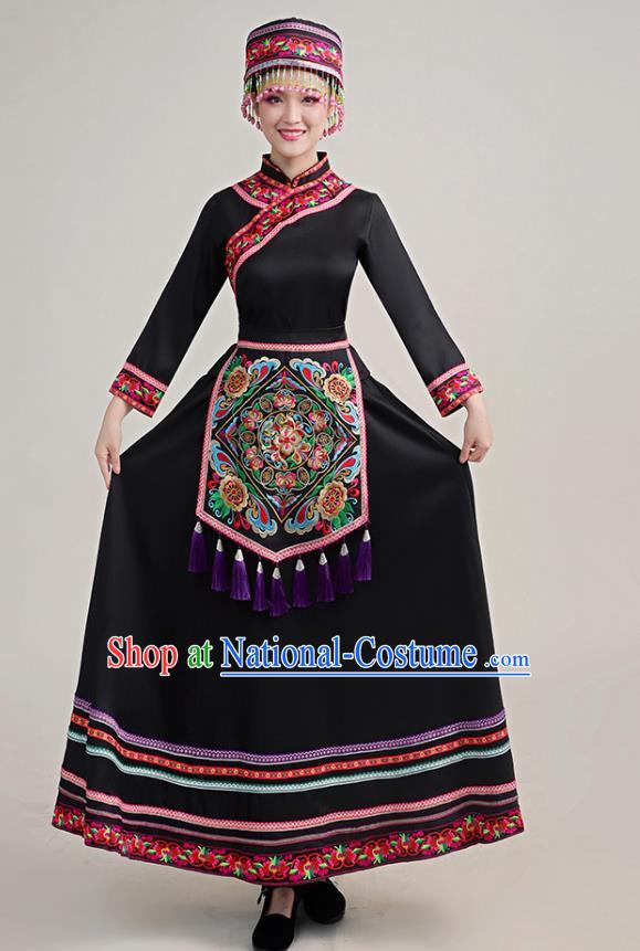 Dong Costume Female Minority Costume Adult Autumn And Winter Long Embroidery Stage Performance Costume Show