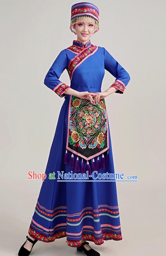 Dong Costume Female Minority Costume Adult Autumn And Winter Long Embroidery Stage Performance Costume Show