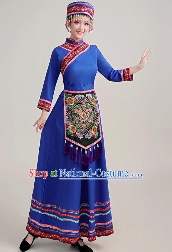 Dong Costume Female Minority Costume Adult Autumn And Winter Long Embroidery Stage Performance Costume Show