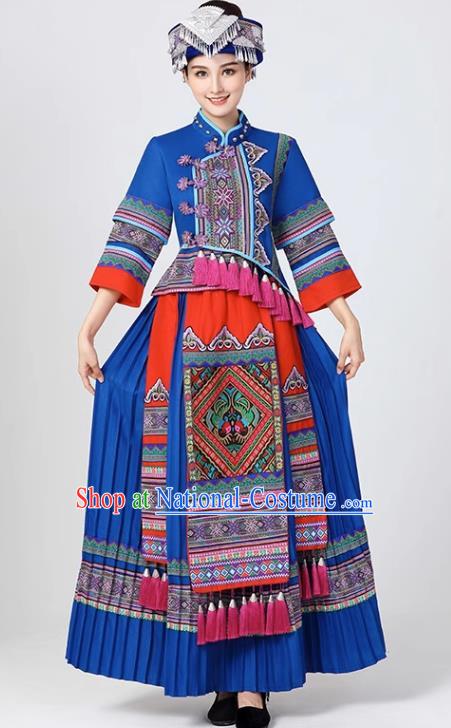 Zhuang Traditional Costumes Guangxi 56 Ethnic Minority Costumes Female Miao Tujia Hani Li Nationality Costumes