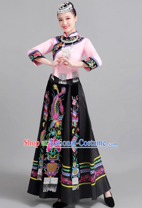 56 Ethnic Minority Costumes Female Miao Yao Yao Yi Yi Embroidery Adult Tujia Costume Performance Dance Performance