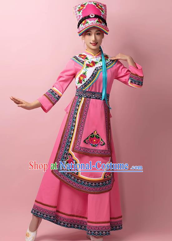 Qiang Clothing Female Yi Ethnic Minority Clothing Sichuan Yi Female Clothing Stage Performance Costume Long Skirt