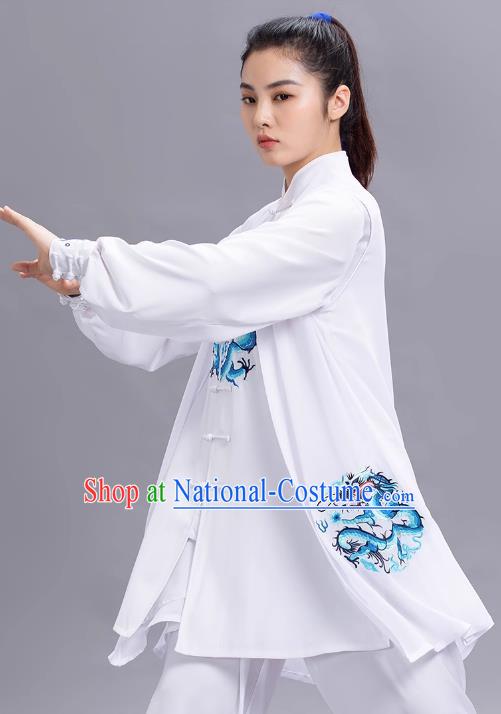 Tai Chi Suit Exquisite Embroidery Dragon Performance Competition Practice Qigong Men And Women The Same Style