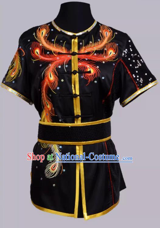 Martial Arts Uniform Performance Competitive Embroidery Sequin Anchovy Competition Team Uniform