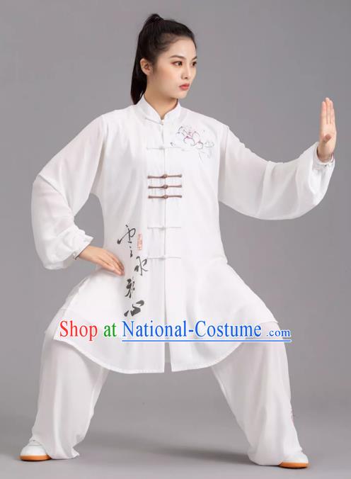 Tai Chi Clothes Competition Practice Loose Silk Hemp Elegant Martial Arts Morning Exercise Men And Women