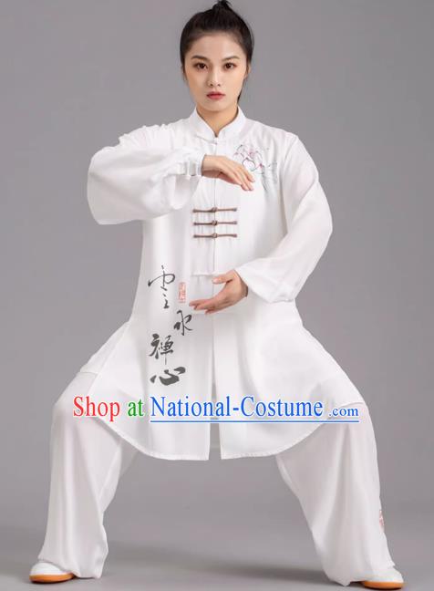 Tai Chi Clothes Competition Practice Loose Silk Hemp Elegant Martial Arts Morning Exercise Men And Women